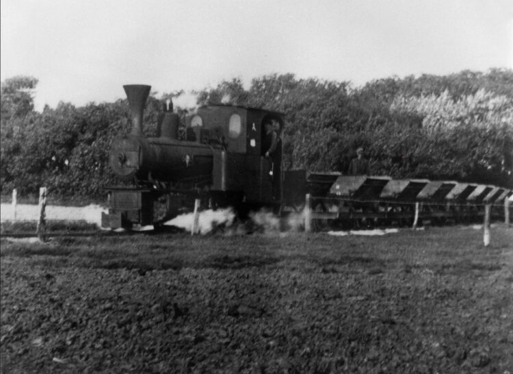 Treintje op het smalspoor